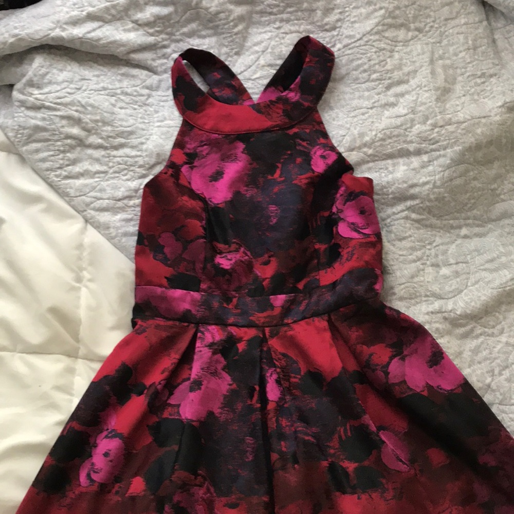 Halter top- razorback homecoming dress